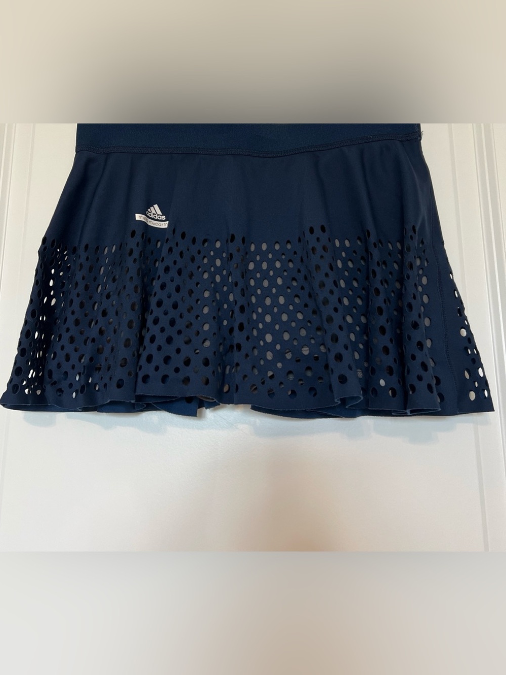 adidas Stella McCartney Navy Laser-Cut Circle Skater/ tennis Skirt/skort sz.S